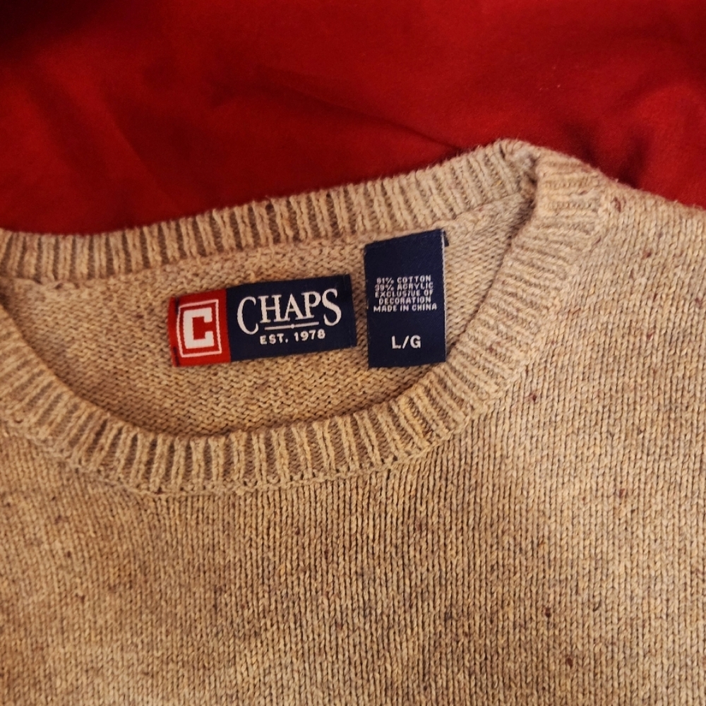 Chaps Beige crop Sweater